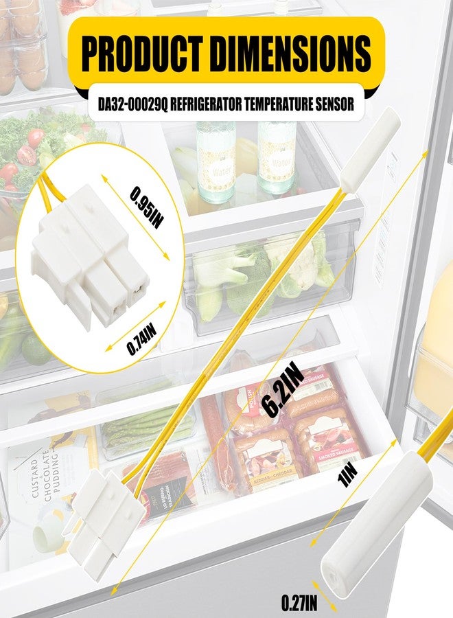 Valorup Compatible with Samsung Refrigerator Temperature Sensor DA32-00029Q | Flange-Mount Freezer/Refrigerator Probe, Replacement for Samsung Fridge Thermostat Models - Image 5